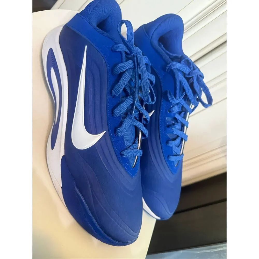 Nike Men's A'One A'ja Wilson Lace Up Athletic Basketball Shoes Blue Size 14.5